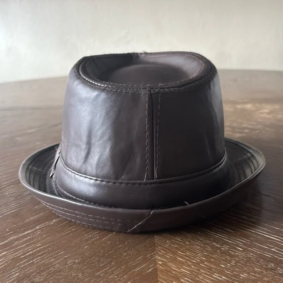 Bundle of 2 Faux Leather Crocodile Jazz Look Men’s Fedora Hats - Picture 12 of 13